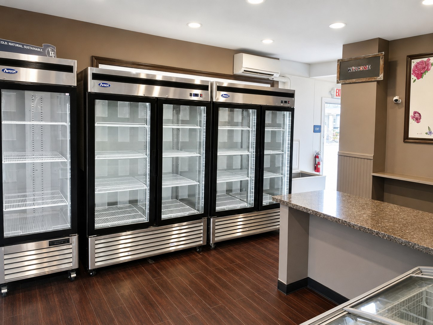 Current front service and refrigeration area at 4235 Edgmont Avenue
