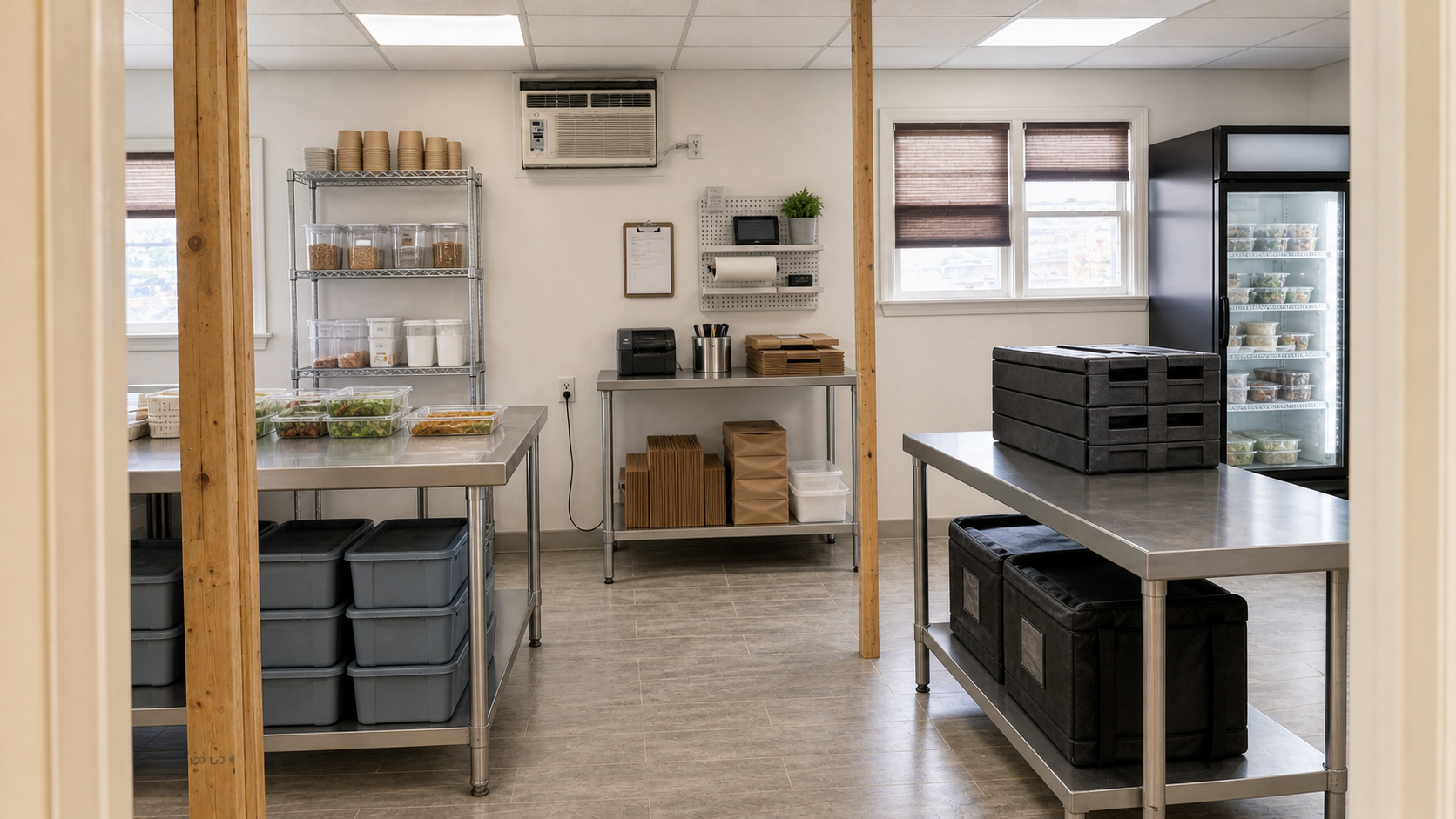 Illustrative meal-prep food production concept based on the property at 4235 Edgmont Avenue